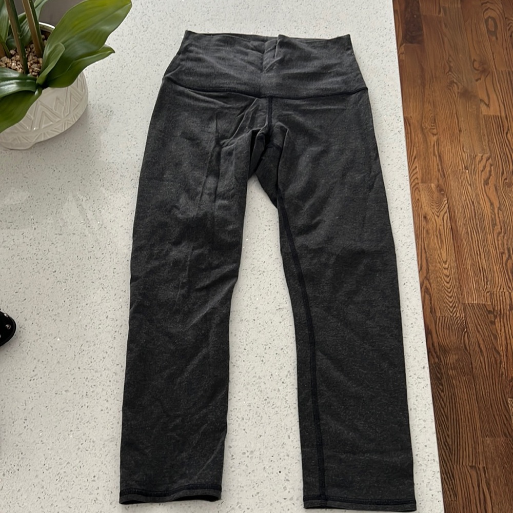 Lululemon wunder under high rise crop 21” cotton edition